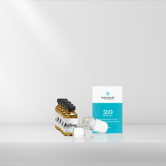 Hexluron™ Microneedling Kit | Hydrastamp + Multi-Weight Hyaluronic Serum
