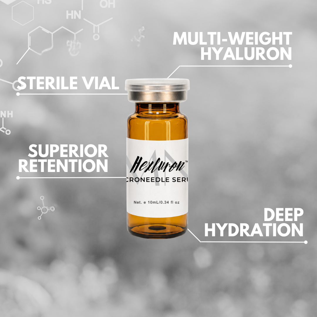 Hexluron™ Microneedling Serum | 6-Weight Hyaluronic Complex