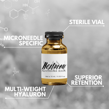 Hexluron™ Microneedling Kit | Hydrastamp + Multi-Weight Hyaluronic Serum