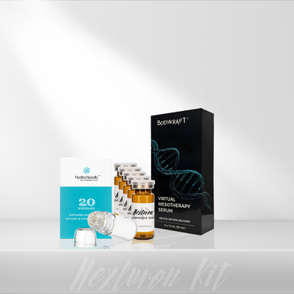 Hexluron™ Microneedling Kit | Hydrastamp + Multi-Weight Hyaluronic Serum